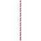 Party Central Striped Bendable Disposable Straw Party Favors - 7.75" - Red and White - Club Pack of 144